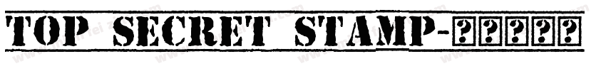 Top Secret Stamp字体转换